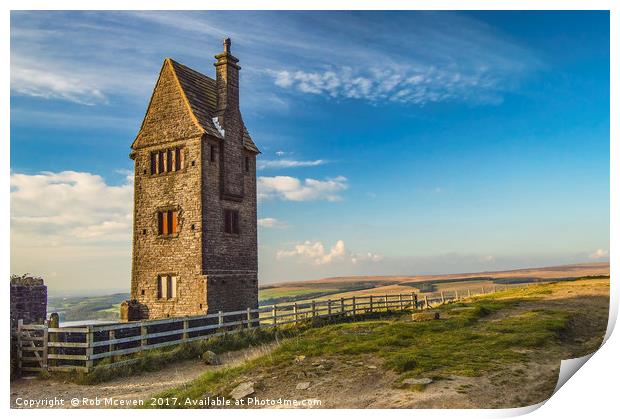 The Pigeon Tower,Rivington UK Print by Rob Mcewen