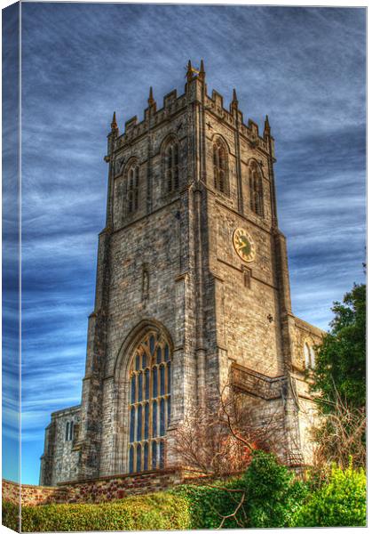 Christchurch Priory Bell Tower Canvas Print by Chris Day