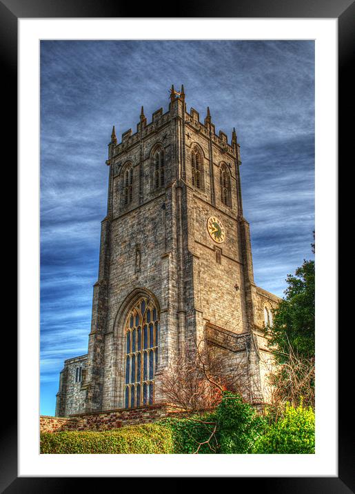 Christchurch Priory Bell Tower Framed Mounted Print by Chris Day