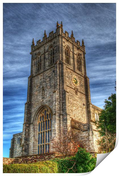 Christchurch Priory Bell Tower Print by Chris Day