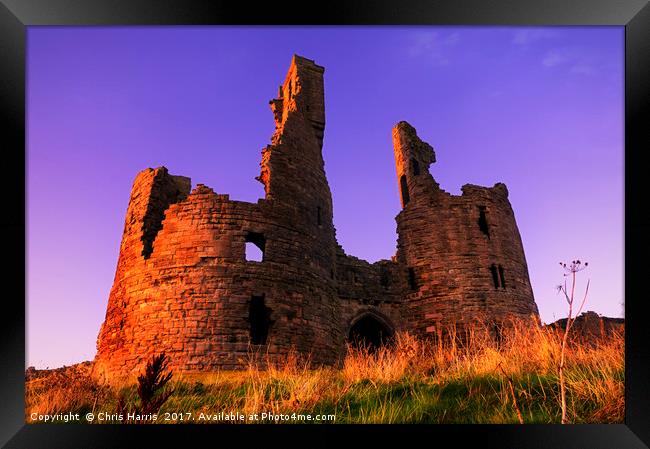 Dunstanburgh Castle II Framed Print by Chris Harris