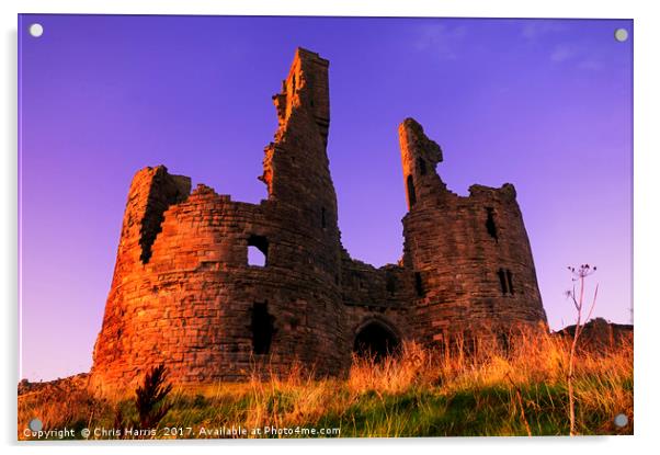 Dunstanburgh Castle II Acrylic by Chris Harris