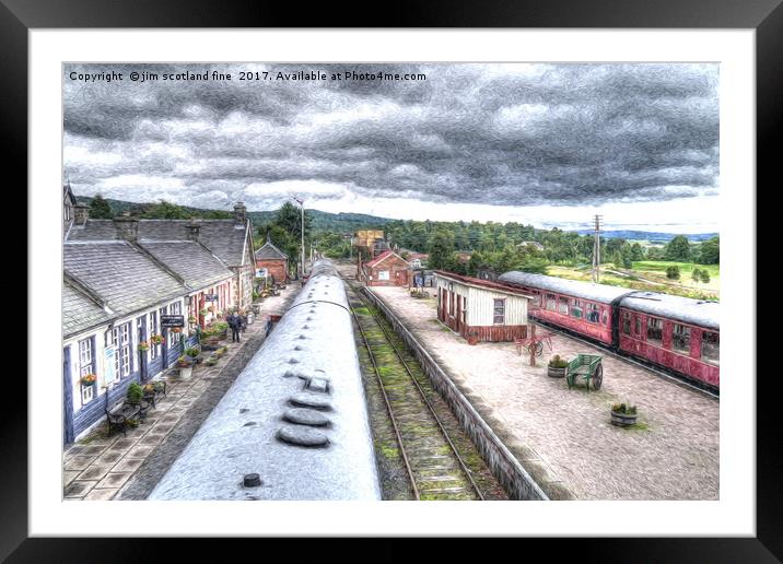 The Station Framed Mounted Print by jim scotland fine art