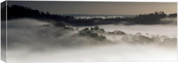 Misty Valley Canvas Print by Eric Pearce AWPF