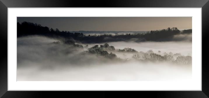 Misty Valley Framed Mounted Print by Eric Pearce AWPF