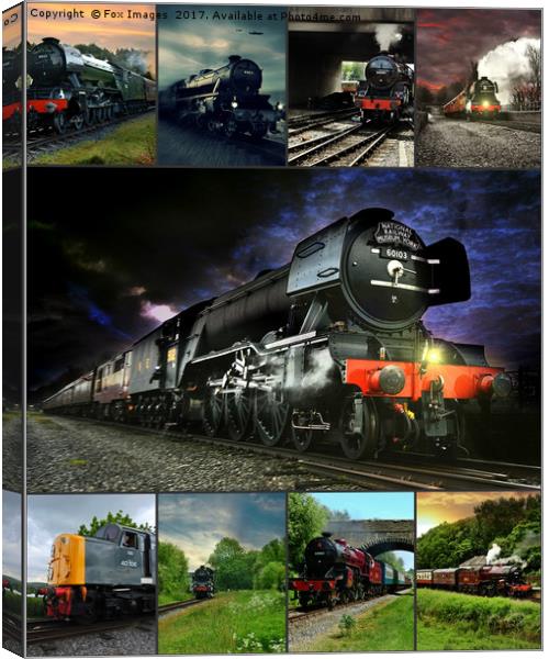 The flying scotsman & friends Canvas Print by Derrick Fox Lomax