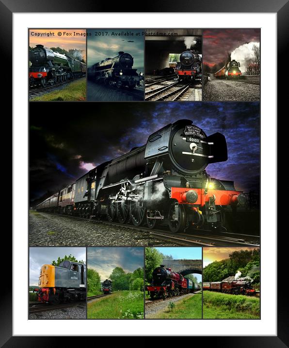 The flying scotsman & friends Framed Mounted Print by Derrick Fox Lomax