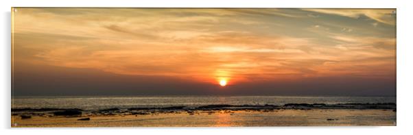 A sunset panorama Acrylic by Hassan Najmy