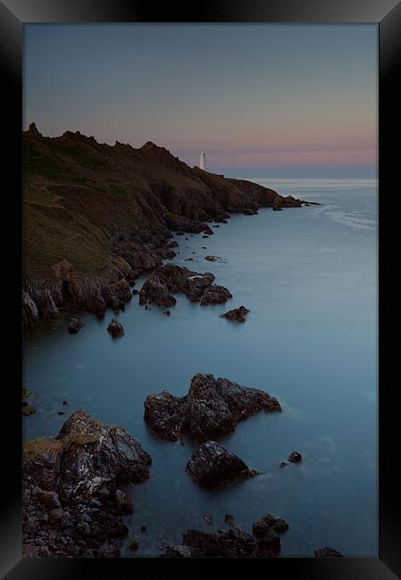 Start Point Lighthouse Sunset 2 Framed Print by Ashley Chaplin