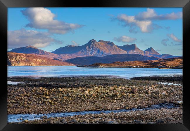 Ben Loyal over Highland Water Framed Print by David Hare