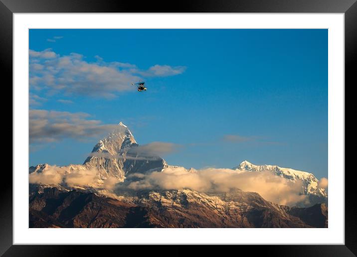 Flying Ultralight Framed Mounted Print by Ambir Tolang