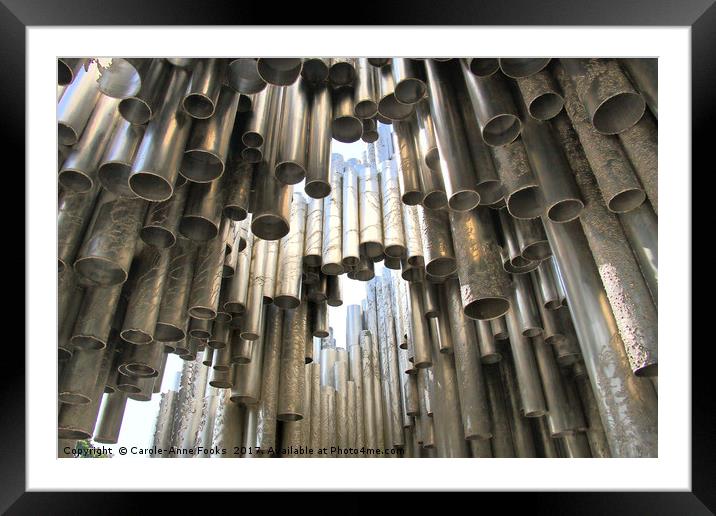 The Sibelius Monument, Helsinki, Finland Framed Mounted Print by Carole-Anne Fooks