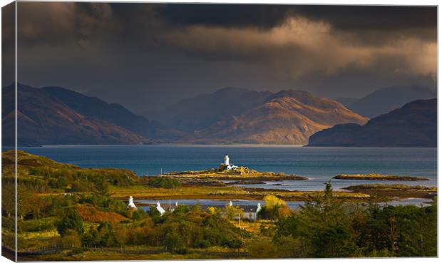 Isle Of Ornsay Lighthouse, Skye Canvas Print by Ashley Chaplin