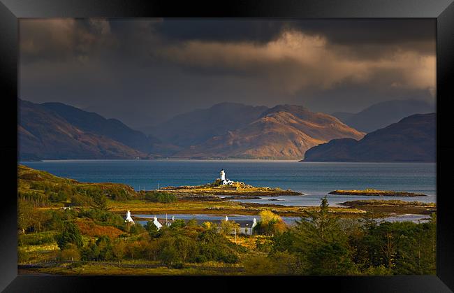 Isle Of Ornsay Lighthouse, Skye Framed Print by Ashley Chaplin