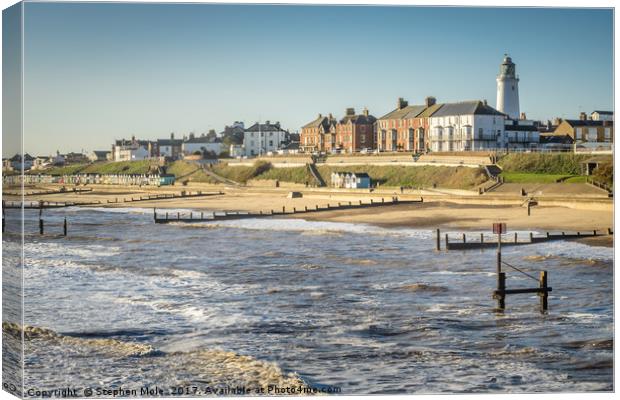 Southwold Seafront Canvas Print by Stephen Mole