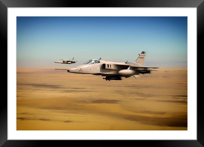 Desert Jags Framed Mounted Print by J Biggadike