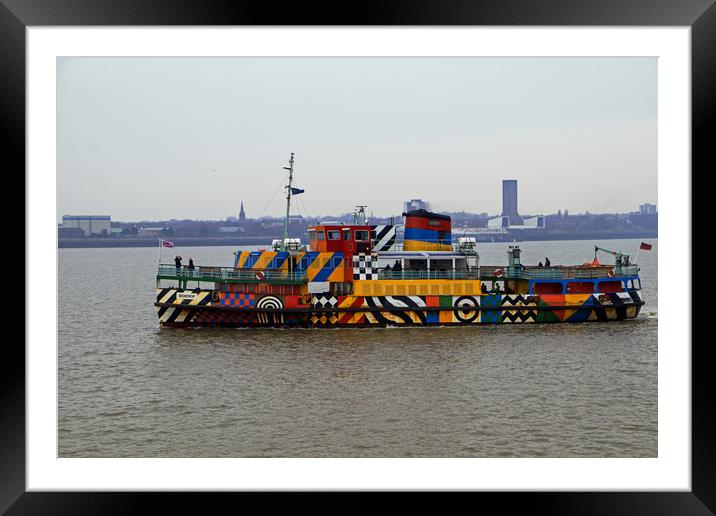 Mersey Ferry Snowdrop Framed Mounted Print by Tony Murtagh