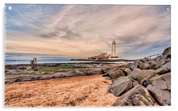Coastal Beauty Lighthouse Acrylic by Naylor's Photography
