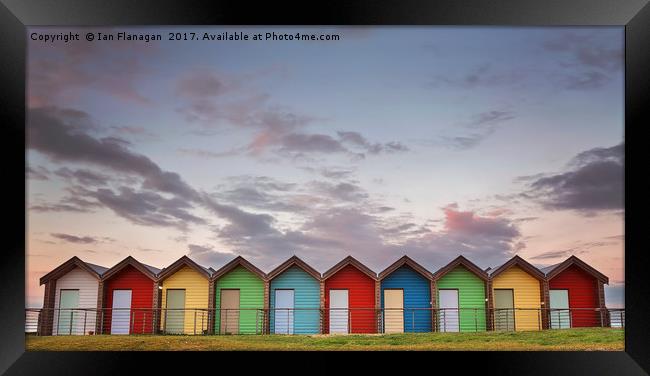Beach Huts, Blyth Framed Print by Ian Flanagan