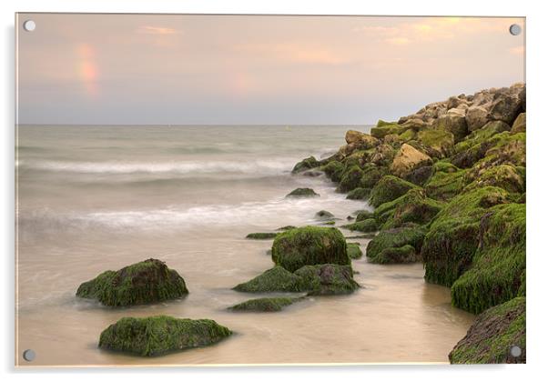 Highcliffe Beach in Dorset Acrylic by Ian Middleton