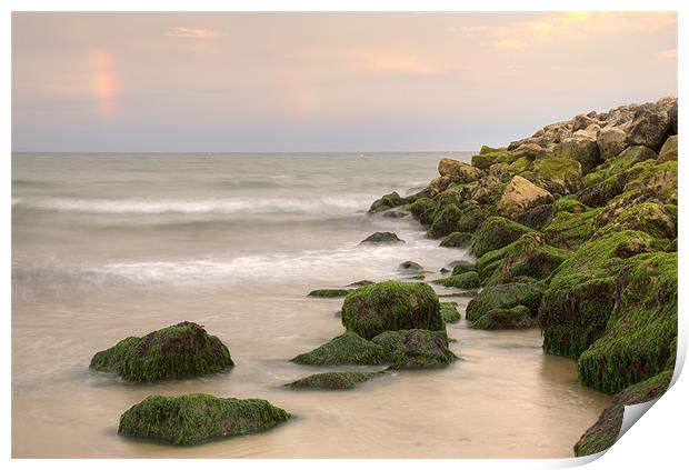 Highcliffe Beach in Dorset Print by Ian Middleton