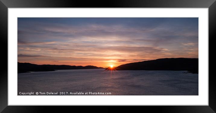 Highland sunset II Framed Mounted Print by Tom Dolezal
