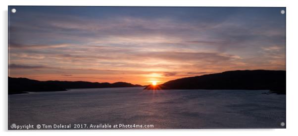 Highland sunset II Acrylic by Tom Dolezal