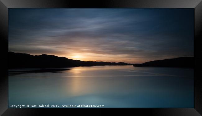 Long exposure Highland sunset Framed Print by Tom Dolezal