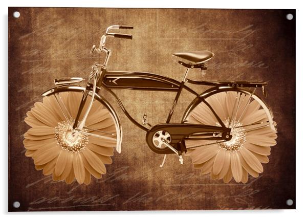 Vintage bicycle Acrylic by Larisa Siverina