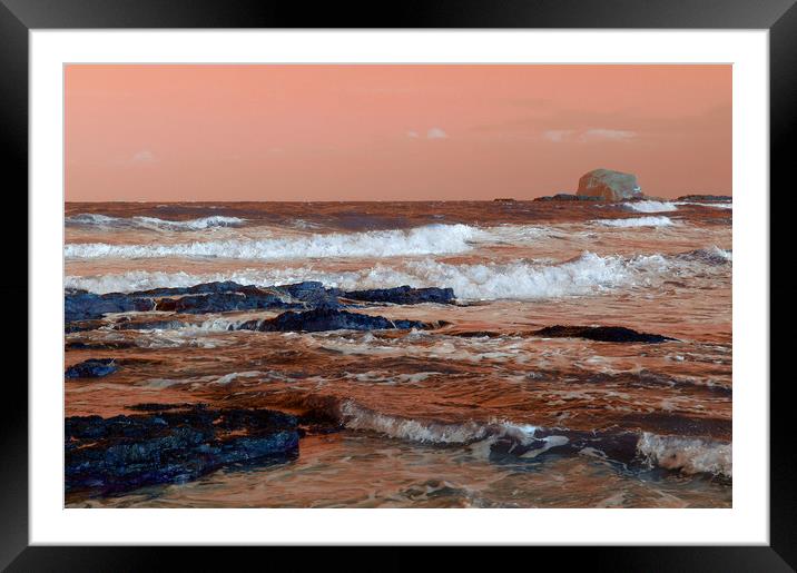 Bass Rock from North Berwick Framed Mounted Print by Alan Barnes