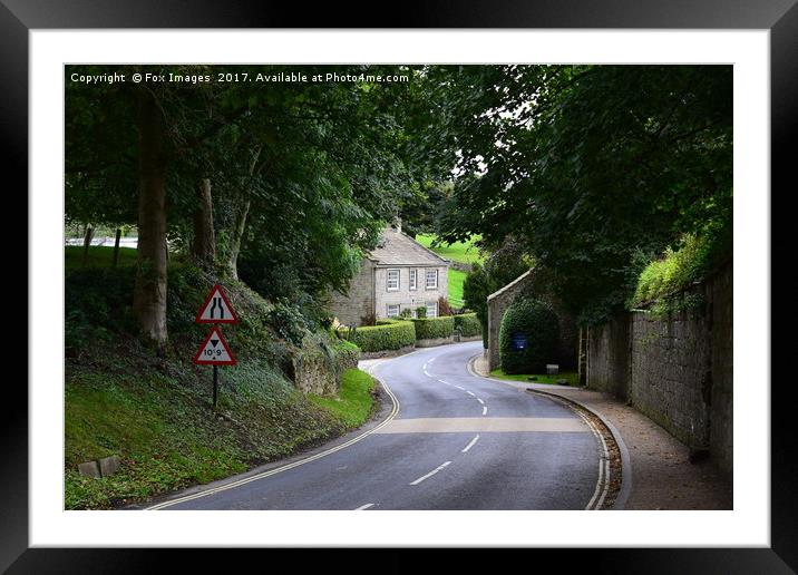 Road to Bolton Abbey Framed Mounted Print by Derrick Fox Lomax