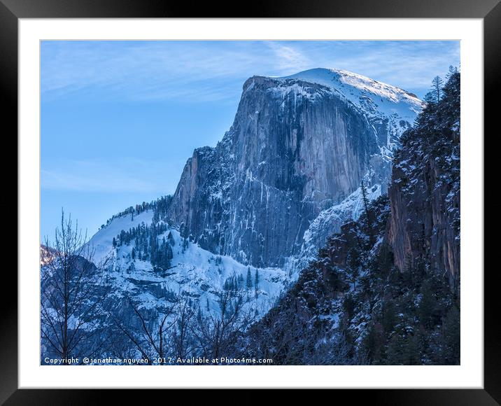 Half Dome Framed Mounted Print by jonathan nguyen