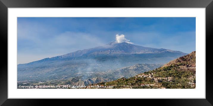 Etna pan Framed Mounted Print by Graham Moore