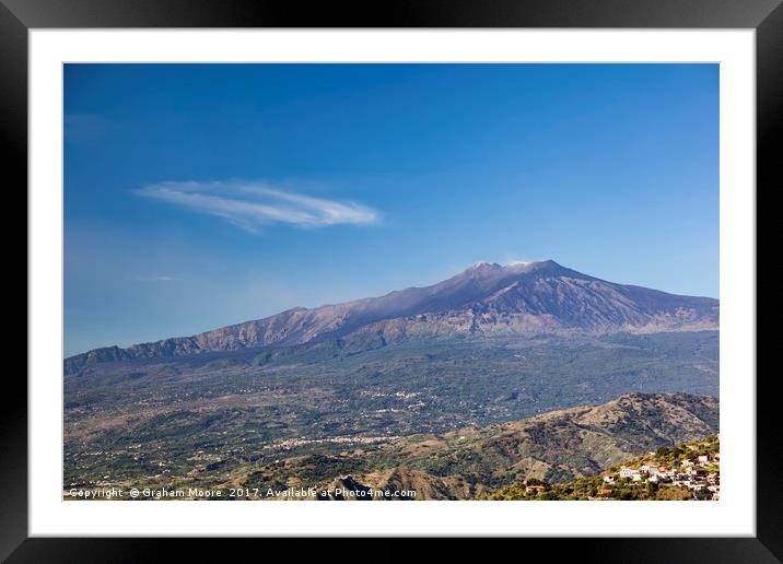 Mount Etna Framed Mounted Print by Graham Moore