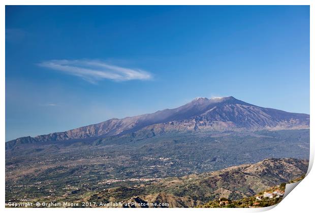 Mount Etna Print by Graham Moore