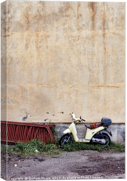 Scooter Canvas Print by Graham Moore