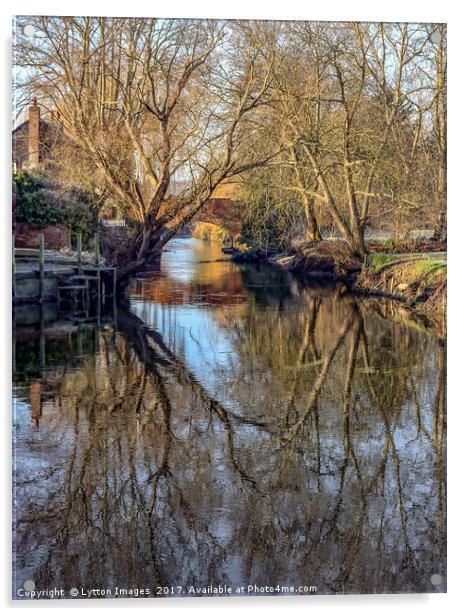 River Reflections Acrylic by Wayne Lytton