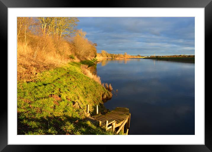 River Tweed near Kelso Scotland Framed Mounted Print by Alan Barnes