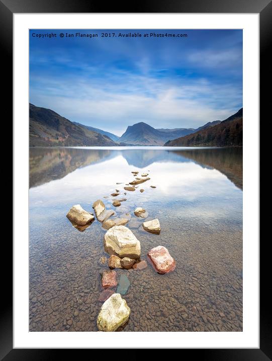 Buttermere Lake Framed Mounted Print by Ian Flanagan