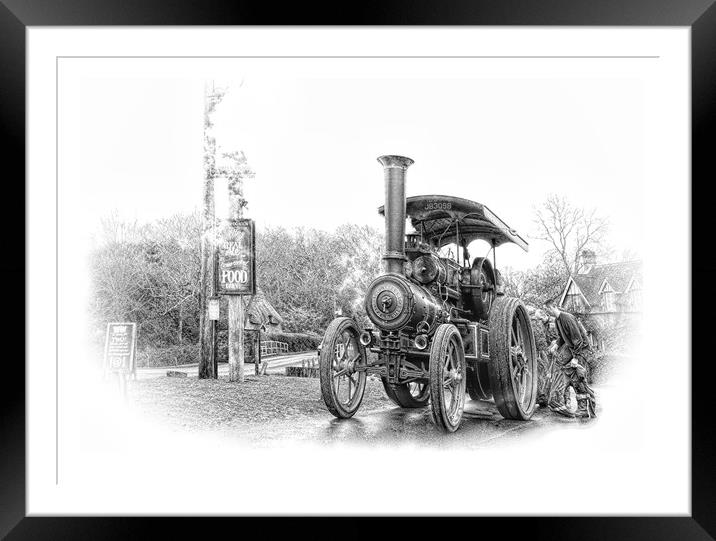 Letting of  steam in New Forest Framed Mounted Print by JC studios LRPS ARPS