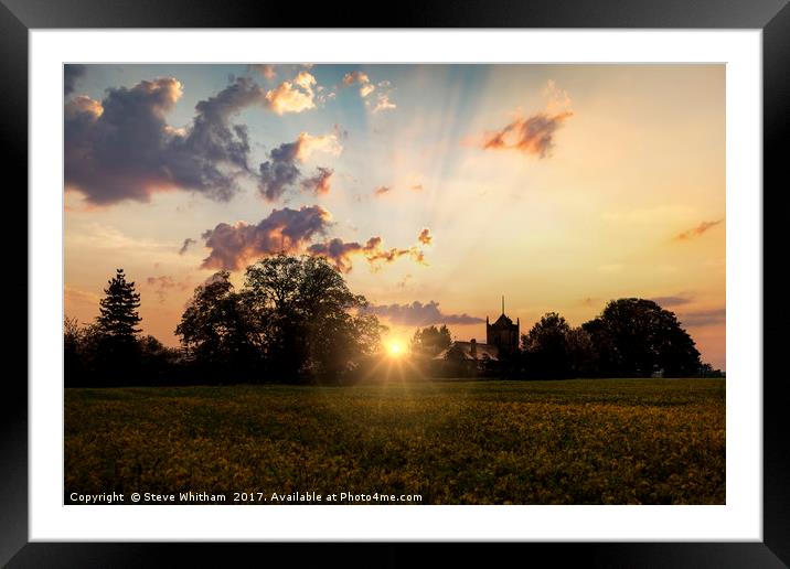 Last Rays of the Day Framed Mounted Print by Steve Whitham