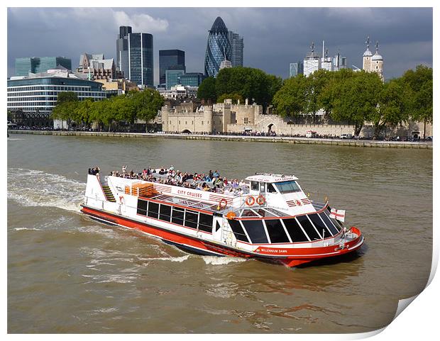 Thames Trippers Print by Phil English