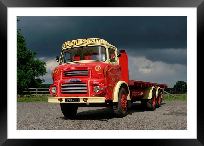 1969 Albion 6 wheeled lorry Framed Mounted Print by Alan Barnes