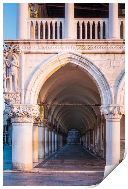 VENICE COLONNADE 2 Print by John Hickey-Fry