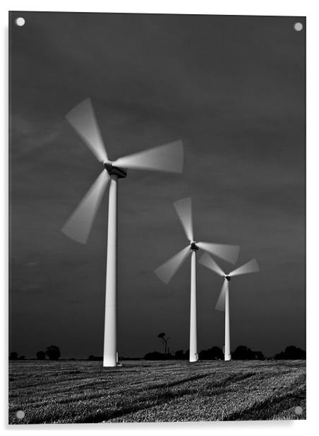 Wind Power Mono Acrylic by Paul Macro