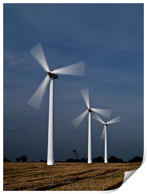 Wind Power Print by Paul Macro