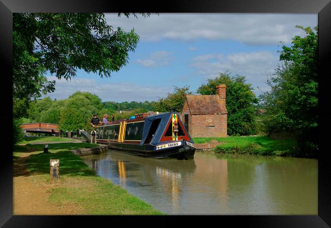 Oxford Canal at Napton Framed Print by Alan Barnes