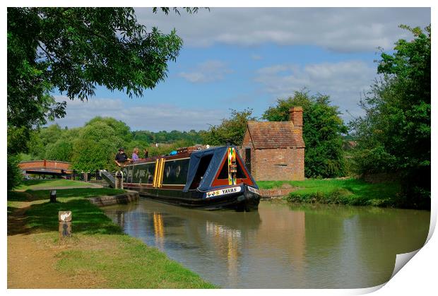 Oxford Canal at Napton Print by Alan Barnes