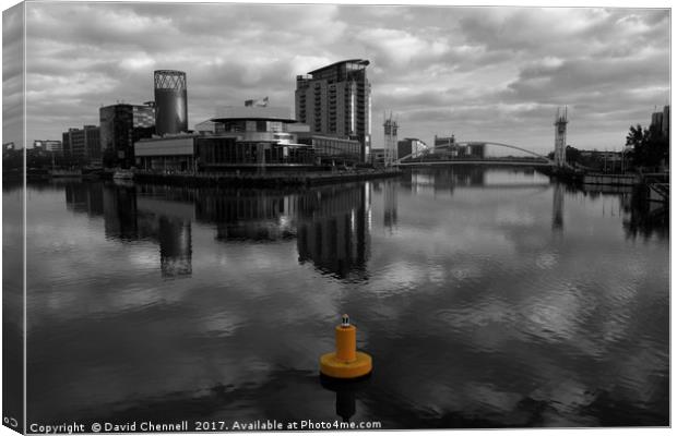 Salford Quays    Canvas Print by David Chennell