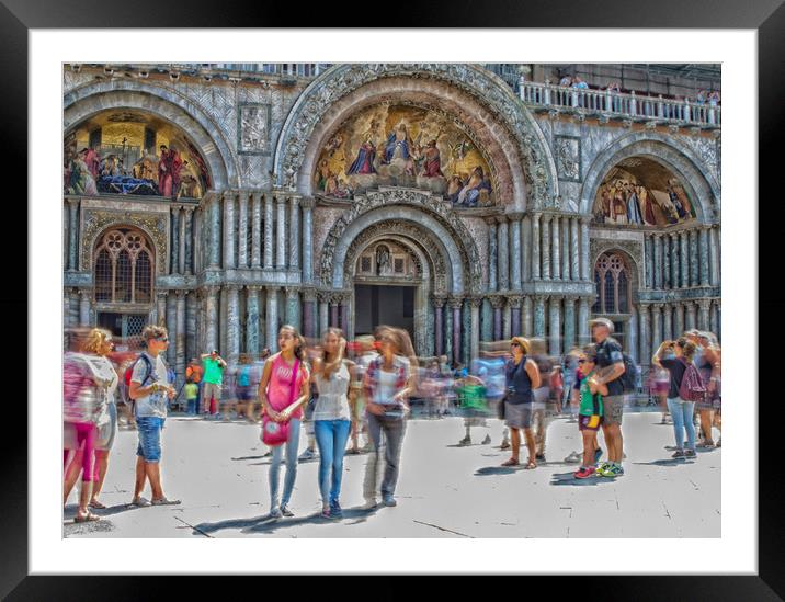 St Mark's Square Venice Framed Mounted Print by Sarah Pymer